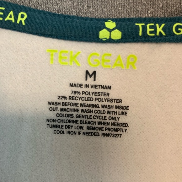 Men’s Tek Gear grey zip up sweatshirt. New. Size medium - Picture 2 of 11